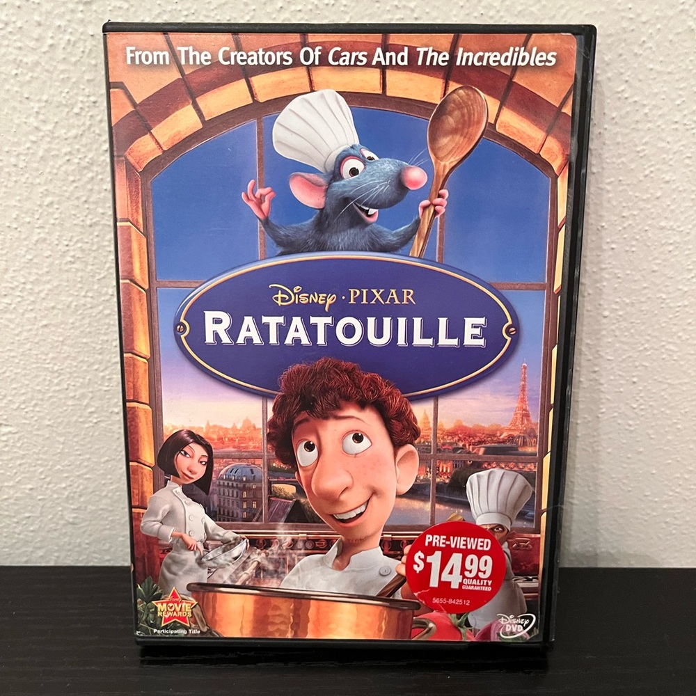Disney Ratatouille DVD - Blue and Red Cover